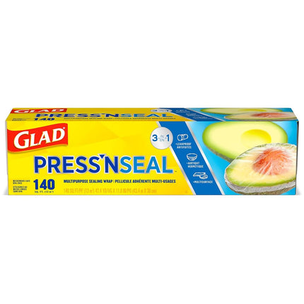 Envoltura de plástico sellable Glad con Griptex, tamaño económico 140 pies cuadrados