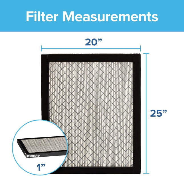 Filtrete 20x25x1 MPR 2800 2-Pack - Ultrafine Particle Reduction HVAC Air Filter, Captures Microscopic Particles
