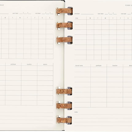 Moleskine Academic Monthly Planner 2023 -2024, 12-Month Weekly and Monthly Diary, University Agenda with Hard Cover, Size Large 15 x 21 cm, Black