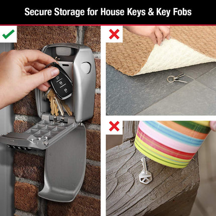 Master Lock Heavy Duty Key Lock Box, Key Box, Wall Mount, Share Key Safe�s Combo with Tenants, Guests, Cleaning Crews, Ideal for Landlords, Realtors, Property Managers, Holds 5 Keys, 5415D