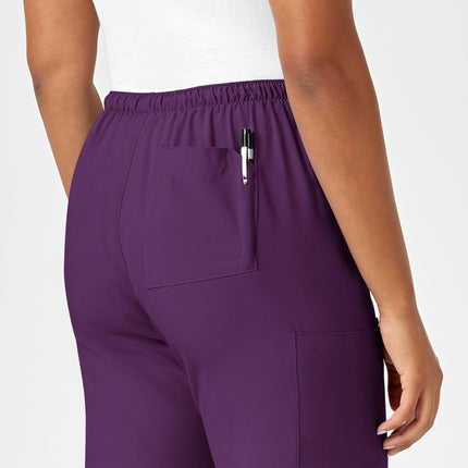WonderWink Women's Drawstring Scrub Pant Medical, Eggplant, 5X