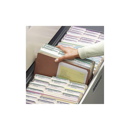 Smead File Pocket, Straight-Cut Tab, 5-1/4" Expansion, Letter Size, Redrope, 10 per Box (73274)
