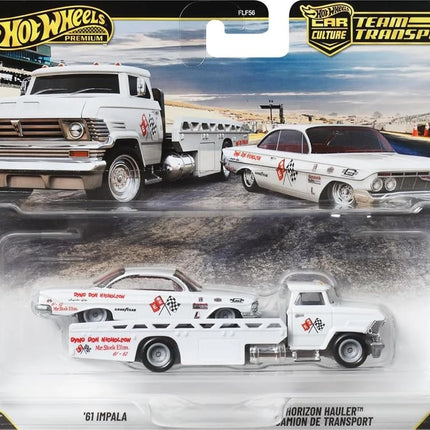 Hot Wheels Team Transport #87 '61 Impala & Horizon Hauler, Real Riders, Metal/Metal, 1:64 Scale