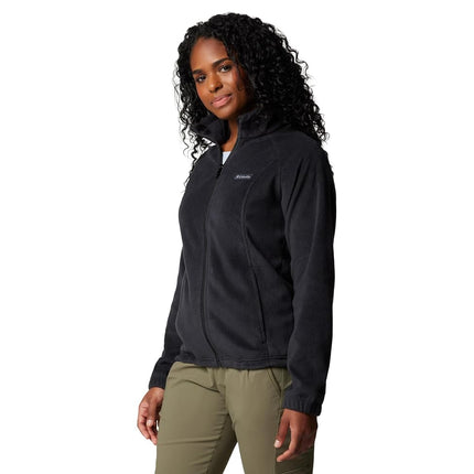 Columbia Women's Benton Springs Full Zip Full Zip Fleece Jacket, BLACK, Size XL