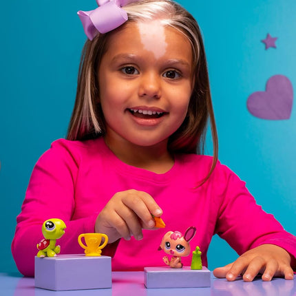 Littlest Pet Shop Series 2 Pet Pairs 2 Pack (ONE SUPPLIED AT RANDOM) | Each Contains 2 LPS Mini Pet Toys 3 Accessories 1 Collector Card And 1 Virtual Code | Collectable Toys For Girls And Boys