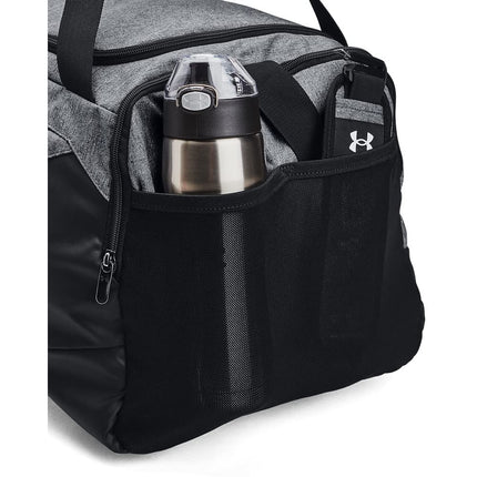 Under Armour Unisex-Adult Undeniable 5.0 Duffle, Pitch Gray Medium Heather (012)/Metallic Silver, X-Small