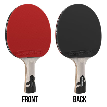 PRO-SPIN Ping Pong Paddles – ITTF Approved Professional Table Tennis Rackets with Carbon Fiber for Superior Control | 7-Ply Blade, Premium Rubber, 2.0mm Sponge (Red, 1-Pack)