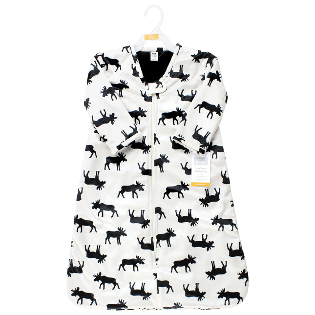 Hudson Baby Saco de Dormir de Felpa de Piel Sintética de Manga Larga Unisex para Bebé, Manta Ponible, Alce, 18-24 Meses, Alce, 18-24 Meses