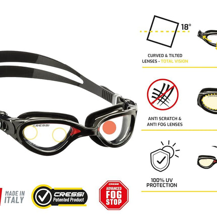 Cressi Flash, Clear/Black