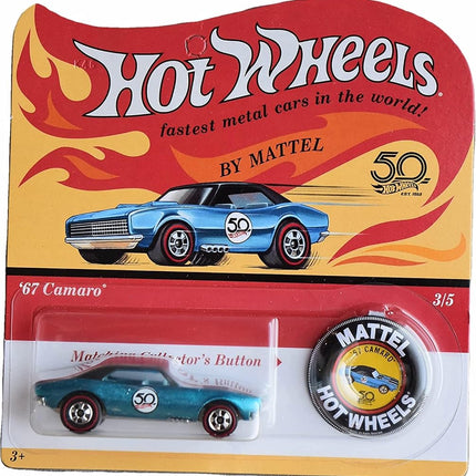 Hot Wheels '67 Camaro - 50th Anniversary Button