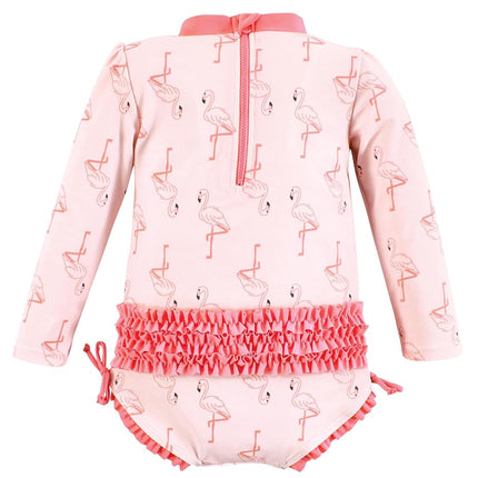 Traje de baño para bebé niña de Hudson Baby, flamenco rosa, 6-7 años