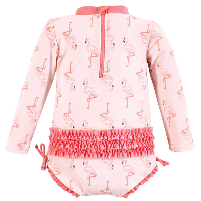 Traje de baño Hudson Baby para bebés y niñas pequeñas, flamenco rosa, 8 años