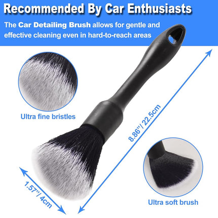 NIKCOSMK 3PCS Wheel Brush Kit for Cleaning Wheel and Tire, Wheel and Rim Brush, Car Detailing Brushes, Bendable & Durable Car Wheel Rim Cleaner Brush Set,Car Detailing Cleaning Brush Supplies Kit