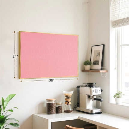 Linen Bulletin Board, 36"x24" Decorative Fabric Pin Board Vision Board
