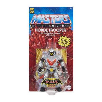 Figura de acción Masters of the Universe Origins Horde Trooper, figuras de batalla para juegos de narración y exhibición, regalo para mayores de 6 años y coleccionistas
