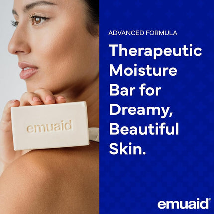 Emuaid Therapeutic Moisture Bar 5oz Bath Soap Skin Dermatitis Psoriasis Eczema