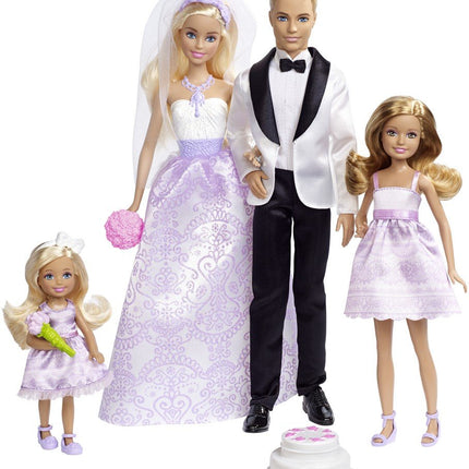 Barbie Wedding Set with Bride and Groom Dolls, Sta