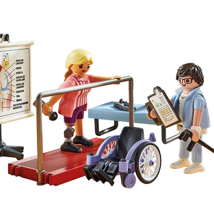Playmobil 71617 Action Heroes: Orthopedics, caring treatment of patients, made from over 80% recycled and bio-based materials, detailed play sets suitable for children ages 4+