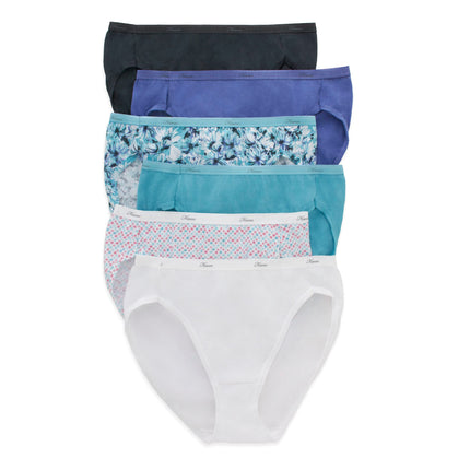 Hanes Women's Panties Pack, High-cut Cotton Briefs