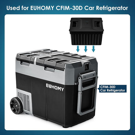Batterie de réfrigérateur de voiture Euhomy pour CFJ/TWW, 12/24V DC et 120-240V AC, glacière congélateur, pour voiture, camping-car, camping et usage domestique