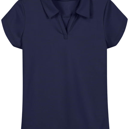 Nautica Little Girls Short Sleeve Performance Polo
