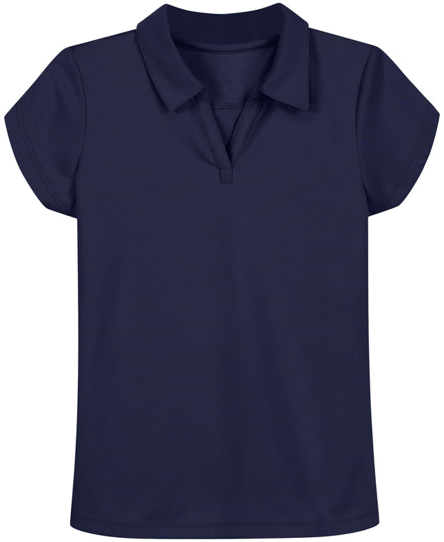 Nautica Little Girls Short Sleeve Performance Polo