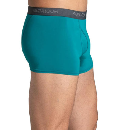 Fruit of the Loom Men's Standard Micro Stretch Boxer Briefs, Designed to Move with You, Lightweight & Moisture Wicking, Trunk-6 Pack-Assorted Colors
