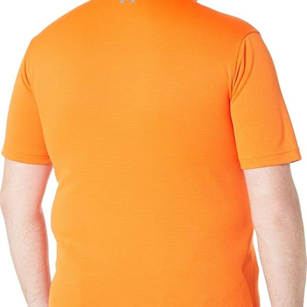 Polo de golf Under Armour Tech para hombre, naranja (Team Orange/Graphite/Graphite (800)), M Tall