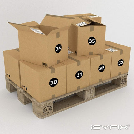 Black Vinyl Consecutive Number Stickers - 1 to 50, 3 inch Self-Adhesive - Premium Decal for Indoor & Outdoor, Ideal for Inventory, Storage, Organizing, Great on Boxes, Bins, Toolbox, Lockers & More