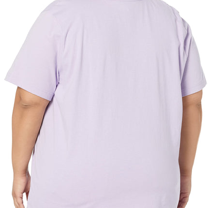 Dickies T-Shirt para mujer, talla grande, con logo grueso, rosa púrpura, 2X