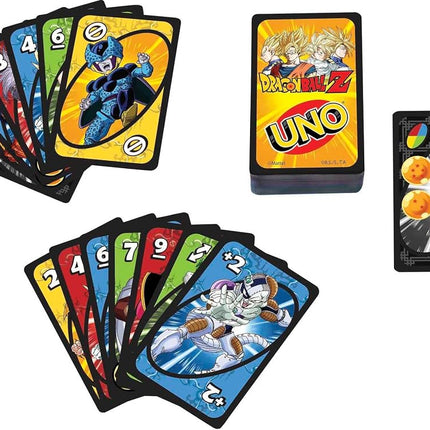 Mattel Game Uno HGJ78 Dragon Ball Z Card Game, 112 Cards for 2 to 10 Players, Ages 7 and Up