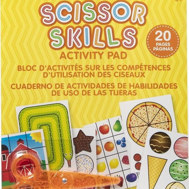 Melissa & Doug Scissor skills activity book, Activities pad of mazes, puzzles, animal art, Sequencing activities, Developmental Activities, Motor Skills, 4,5,6 Years, Gift for Boy or Girl