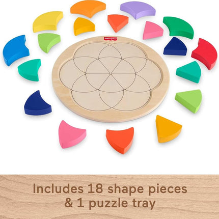 Fisher-Price Wood Color Wheel Puzzle Toy