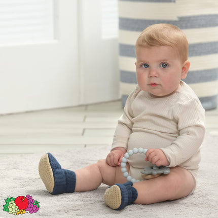 Fruit of the Loom Cozy Thermal Wrap Booties con Antideslizantes para Bebés Niñas, Niños, Unisex, Azul Marino, 18-24 Meses Infante