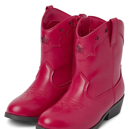 Botas vaqueras Western de Gymboree para niña y niña pequeña, rojas, 3 Big Kid