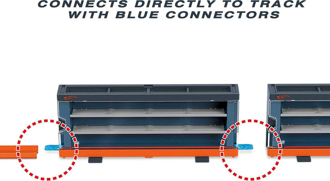 Hot Wheels Toy Cars, Set of 8 1:64 Scale Vehicles & Interactive Display & Storage Case that Holds up to 12, Connects to Track