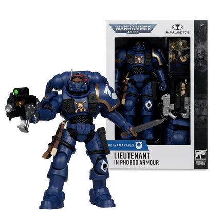 McFarlane Warhammer 40,000 Lieutenant in Phobos Armour (Ultramarines) 7in Figure Toys