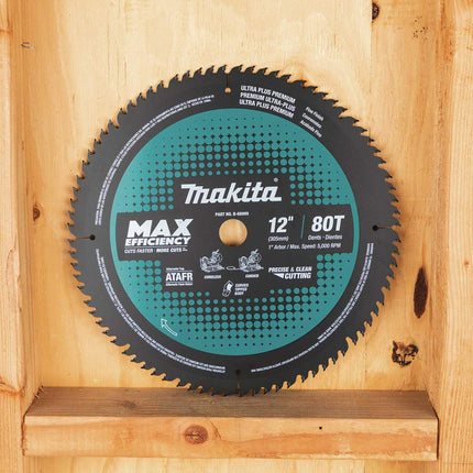 Makita B-66999 12" 80T Carbide-Tipped Max Efficiency Miter Saw Blade