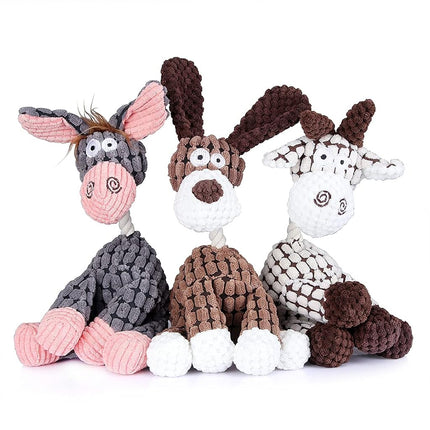 Zagrine Squeaky Plush Dog Toys Pack for Puppy, 3 P