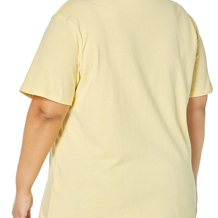 Carhartt Women's Exclusive Loose Fit Heavyweight Short-Sleeve Pocket Logo Graphic T-Shirt, Pale Sun, XS