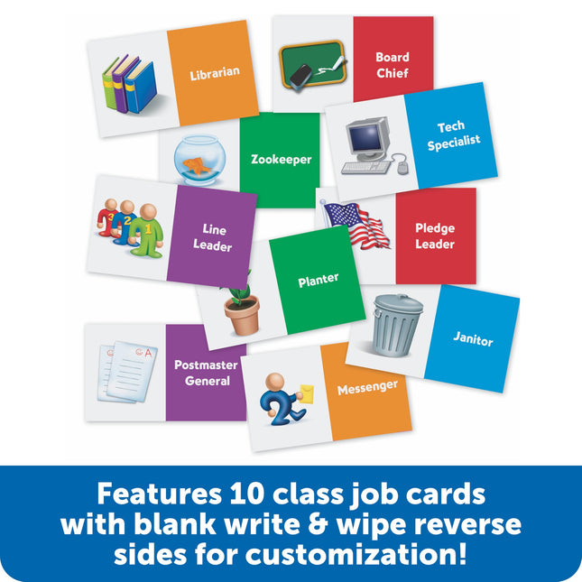 Learning Resources Helping Hands Pocket Chart, 30 Card, Classroom Organization, Teacher Accessories,Teacher Supplies for Classroom,Back to School Supplies