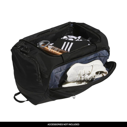 adidas Defender 5 Large Duffel Bag (100 L), Black, One Size, Defender 5 Small Duffel Bag (42 L)