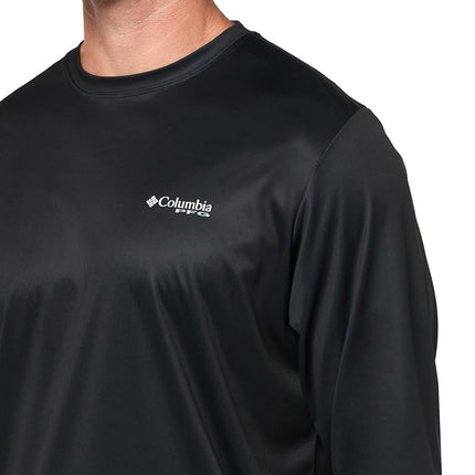 Columbia Men's Terminal Tackle PFG Fish Flag Long Sleeve, Black/FL Flag, 4X Big
