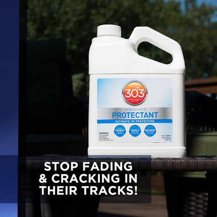 303® Aerospace Protectant - Provides Superior UV Protection, Helps Prevent Fading and Cracking, Repels Dust, Lint, and Staining, Restores Lost Color and Luster, (30313) 946 ml