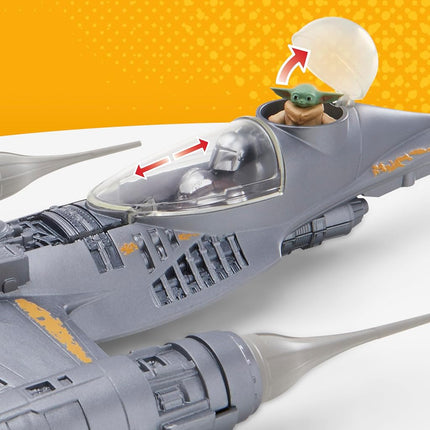 Star Wars Epic Hero Series The Mandalorian's N-1 Starfighter Set, Action Figure Toys for 4+ Year Old Boys and Girls