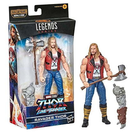 Marvel Hasbro Legends Thor: Love and Thunder Ravager Thor Action Figure 15-cm Collectible Toy, 1 Accessory, 1 Build-A-Figure Part, Multicolor (F1408)
