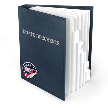 TRS Estate Planning Binder Kit – Pre-Labeled Tabs,