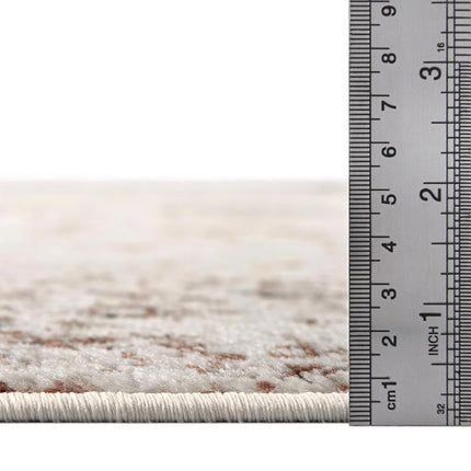Alfombra de área Unique Loom 3134037, 2.5 x 13, Beige