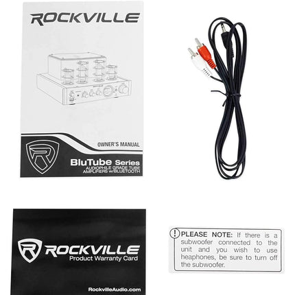 Rockville BluTube WD Amplificador de válvulas de 70W/receptor estéreo doméstico, Bluetooth, HDMI, óptico, para audiófilos y entusiastas del cine en casa