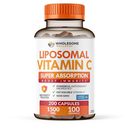 Liposomal Vitamin C - 200 Capsules 1500mg - Natura